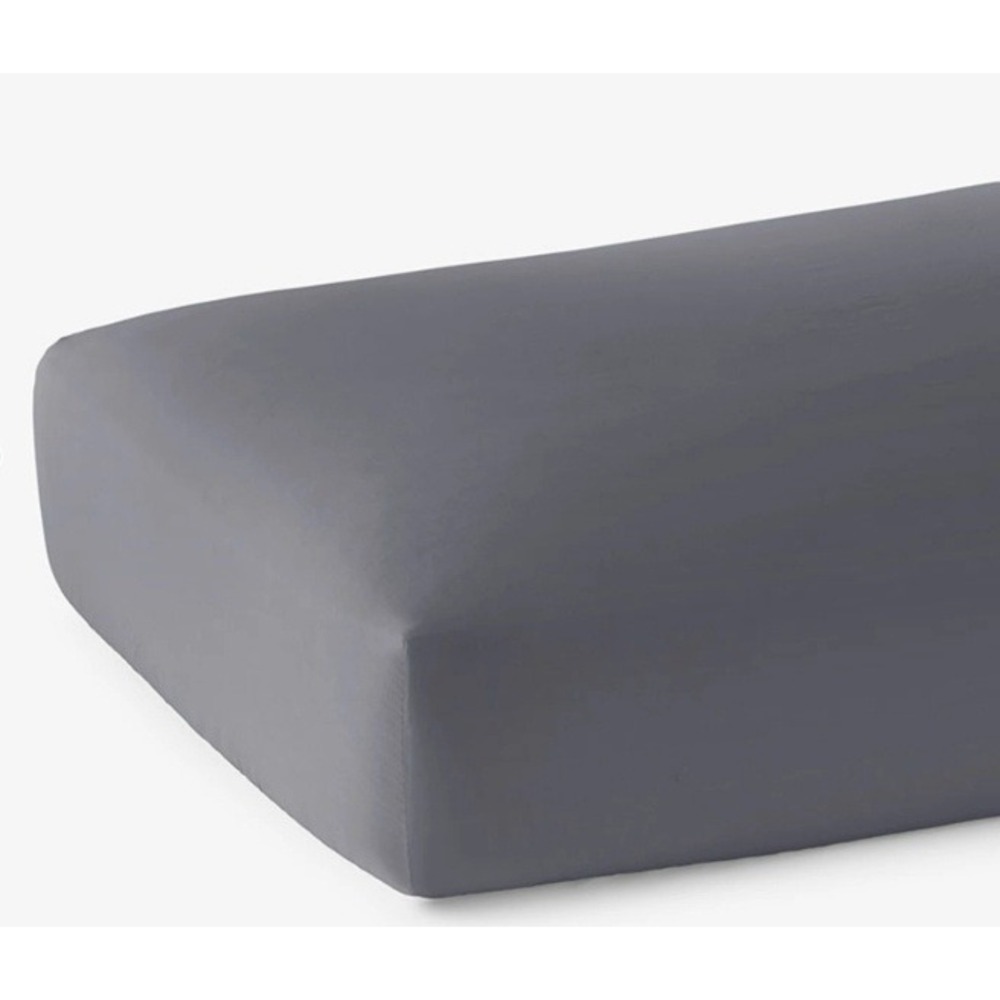 The Company Store Cotton Percale Full Fitted Sheet Graphite 50652BR-F-GRAPHITE